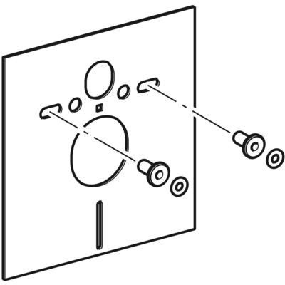 Isolation phonique pour WC suspendu GEBERIT