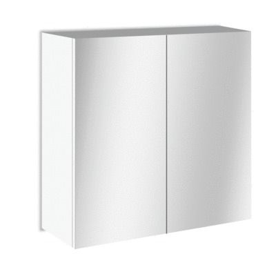 Armoire de toilette Tempo 60 blanche L 600 x H 600 mm MP GLASS