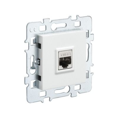 Prise RJ45 multimédia finition blanche - Casual DEBFLEX