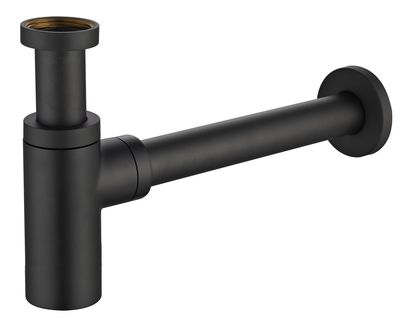 Siphon de lavabo avec hauteur réglable noir mat ROUSSEAU SANITAIRE