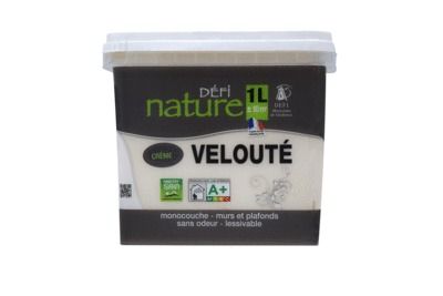 Peinture naturelle murale Crème velours 1 l - DEFI NATURE