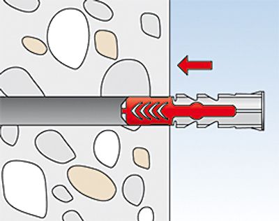 Chevilles tous matériaux DuoPower 8 x 40 mm par 100 FISCHER