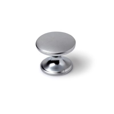 Bouton de meuble rond chromé mat diamètre 33 mm REI