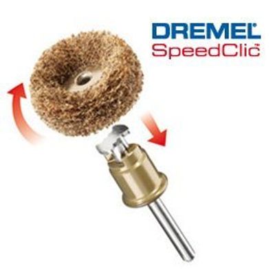 Tampons abrasifs EZ SpeedClic diamètre 25 mm grain 180-280 par 2 DREMEL