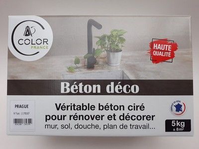 Pack béton déco Prague Vert d'eau 5kg COLOR FRANCE