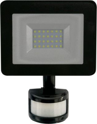 Projecteur extérieur KREON avec détecteur noir IP 44 4000K blanc froid 2510 lumens - ARLUX