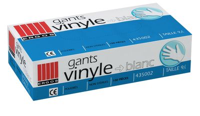 Boite 100 gants vinyl taille M GERIN