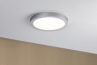 Plafonnier LED intégrée Abia rond chromé mat diamètre 30 cm 3200 lumens PAULMANN