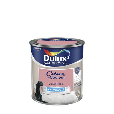 Peinture Crème de Couleur Vieux Rose mat 500 ml - DULUX VALENTINE