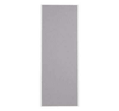 Porte de placard Gris Profil blanc H 248,5 x L 92,2 cm YNGENIO