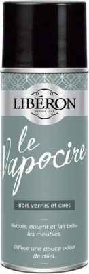 Cire d'entretien "Vapocire" express incolore aérosol 400 ml LIBERON