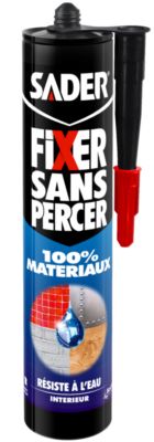 Colle Fixer sans percer 100% matériaux 290 ml SADER