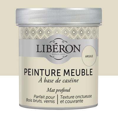 Peinture meuble bois à la caséine mat argile 0,5 L LIBERON