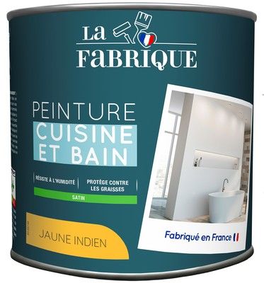 Peinture Cuisine & Bain Jaune Indien satin 500 ml - LA FABRIQUE