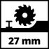 Mini scie circulaire TC-CS89 EINHELL