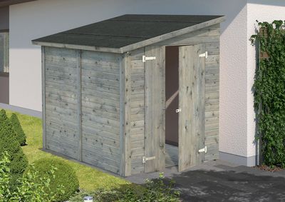 Abri de jardin bois Gris Mia 3,6m2 PALMAKO