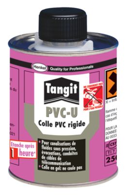 Pot de colle PVC 250 g avec pinceau TANGIT