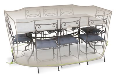 Housse de protection pour table rectangulaire avec chaises 8-10 personnes Cover Air JARDILINE