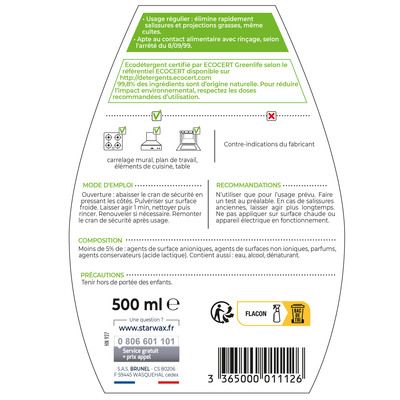 Dégraissant express pour cuisine 500 ml - SOLUVERT