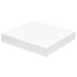 Tablette XL4 blanche 235 x 235 x 38 mm DURALINE