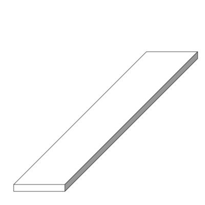 Profilé plat 25 x 2 mm en acier étiré 1 m ALFER