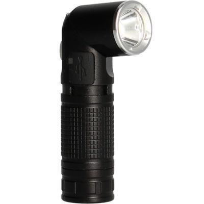 Lampe torche rechargeable 8W 600 lumens lumière du jour 7000k noir - ARLUX