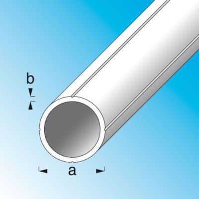 Tube rond Combitech 15.5 mm pour M12 alu brut 1 m ALFER