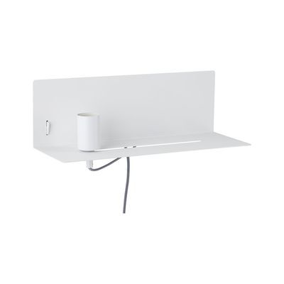 Applique tête de lit blanc/ métal 40W E27 DEVARA PAULMANN