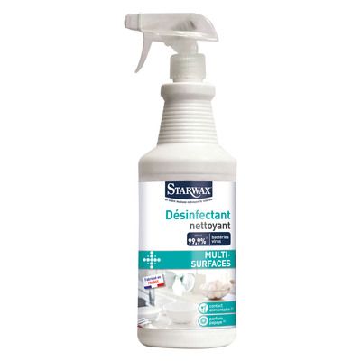 Désinfectant nettoyant multi-surfaces pulvérisateur 1 l STARWAX