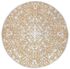 Tapis rond diamètre 150 cm effet or JARDILINE  Jaïpur beige