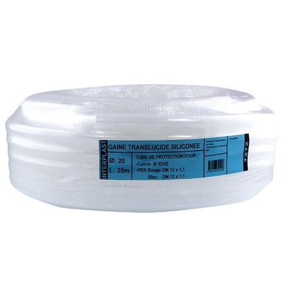 Gaine sanitaire diamètre 20 mm rouleau 25 m INTERPLAST