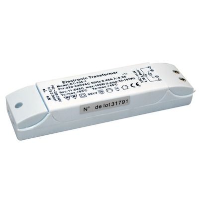 Transformateur électronique 30 à 105W pour ampoule LED ou halogène  - TIBELEC