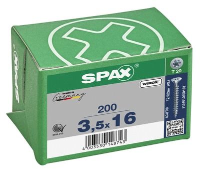 Vis tête fraisée T-star 3,5 x 40 mm par 200 SPAX