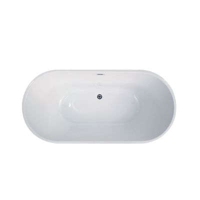 Baignoire îlot ovale blanche 180 x 80 cm Orelia BALNEO