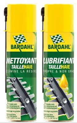 Nettoyant résine et 1 lubrifiant lame taille-haie BARDHAL