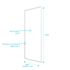 Paroi porte de douche Retour Spot 80x185 cm AURLANE