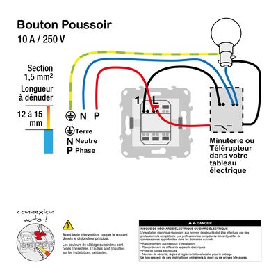 Bouton poussoir aluminium - Unica SCHNEIDER ELECTRIC