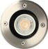 Spot extérieur encastrable LED Aluminium rond IP 67 Blanc chaud 380 lumens - ARLUX