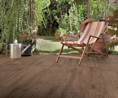 Carrelage de sol extérieur rectifié OXFORD caramel 40 x 120 ép. 20 mm paquet 0.48 m²