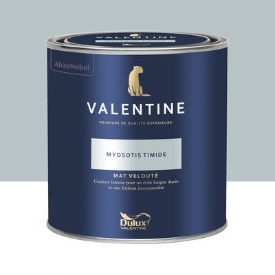 Peinture Valentine Mat Velouté Myosotis Timide 0,5L -  DULUX VALENTINE