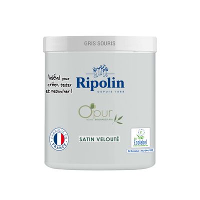 Peinture O'PUR Gris Souris 75 ml - RIPOLIN