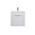 Meuble lave-mains d'angle blanc