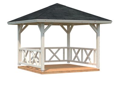 Kiosque bois Bois Naturel  Betty 9m2 PALMAKO Livraison incluse domicile