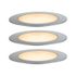 Spots encastrables extérieur LED blanc chaud IP67 3x2W 3x90 lumens 24V Kit de démarrage - Floor Plug & Shine PAULMANN