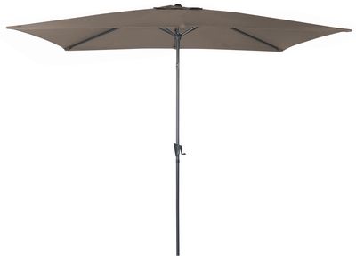 Parasol droit 2x 3m taupe  inclinable manivelle ALIZE livraison gratuite à domicile