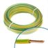 Fil HO7V-U 1 x 2,5 mm² 100 m vert et jaune