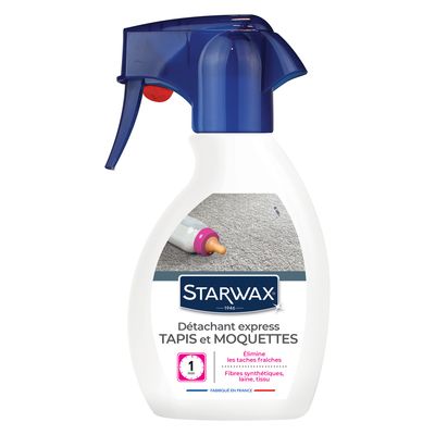 Détachant tapis et moquettes express pulvérisateur 250 ml STARWAX