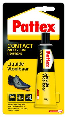 Colle néoprène de contact liquide 50 g PATTEX