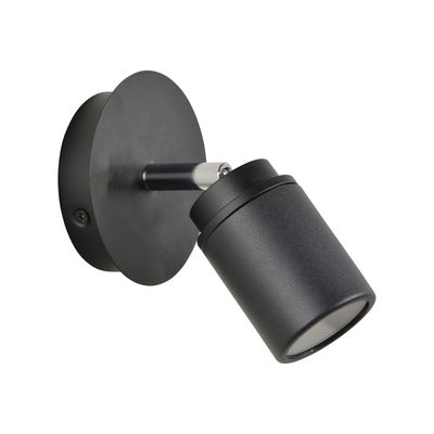 Applique murale de salle de bain Lily IP44 noir GU10 400 Lumens - COREP