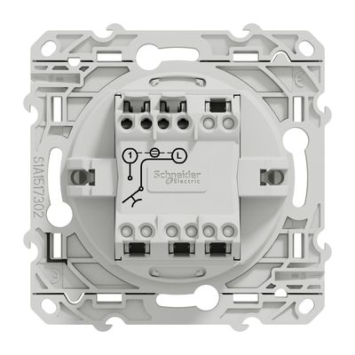 Bouton poussoir avec témoin lumineux blanc - Odace SCHNEIDER ELECTRIC